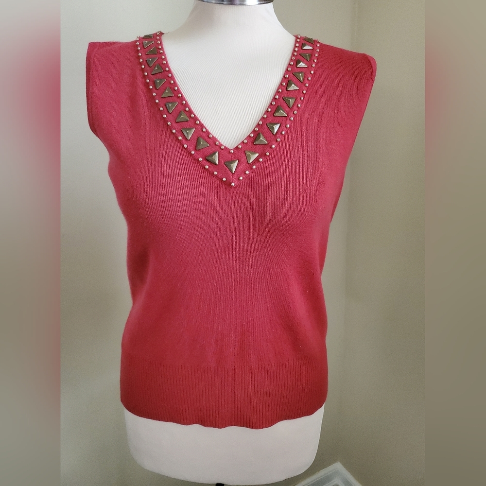 WILLI SMITH rust orange womens knit top M